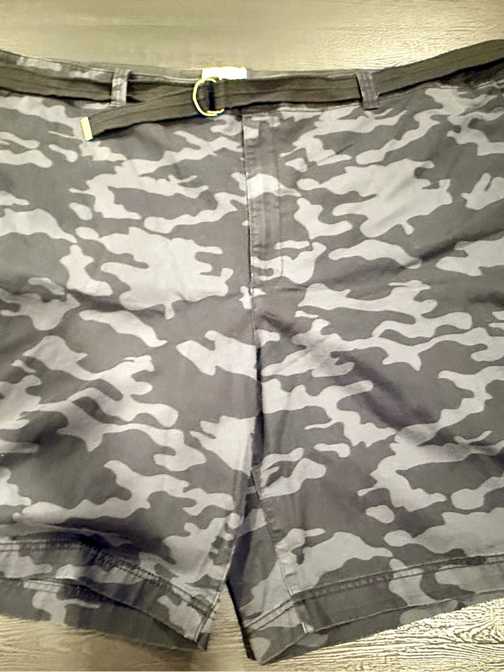 Men's Gray Camo Athletic Shorts